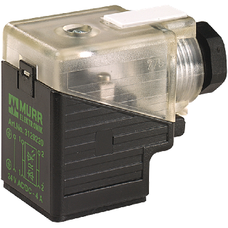 Connect. EV Forme A 18mm 24-230V LED+Redresseur M16x1.5-Lire la description