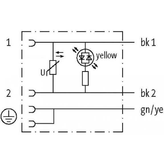 Connect. EV Forme A 18mm 230V LED+ATP; PVC 3x0,75 Noir 5m-Lire la description