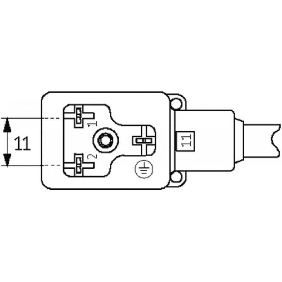 Connect. Forme BI 11mm 0-230V Câble PVC 3x0.75 Noir 10m-Lire la description