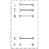 7/8'' Fem Droit 5p; Bornes à vis (x5) <1.5mm², Ø6-8mm