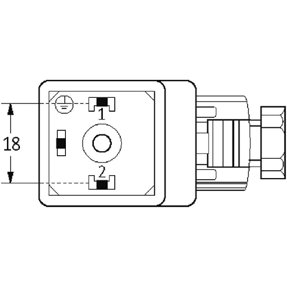 Connect. EV Forme A 18mm 110V LED+VDR 2P+T PG9-Lire la description