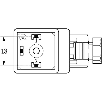 Connect. EV Forme A 18mm 110V LED+VDR 2P+T PG9-Lire la description
