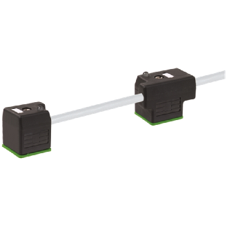 2xEV Forme A 18mm 24V LED+ATP 0,2m Câble PUR 4x0,75 Gris 3m-Lire la description