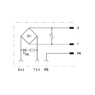 Connect. EV Forme A 18mm 24VAC LED+VDR 3P M16-Lire la description