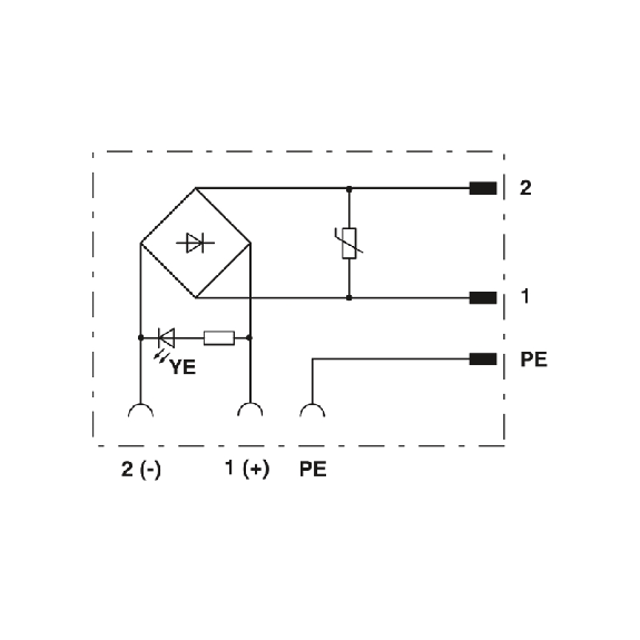 Connect. EV Forme A 18mm 24VAC LED+VDR 3P M16-Lire la description