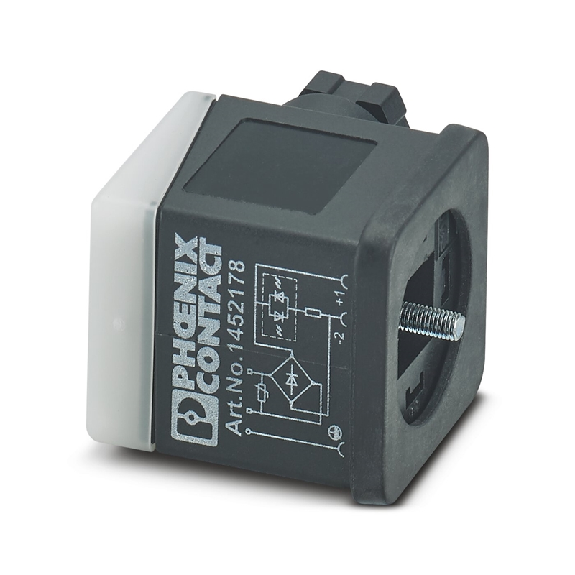 Connect. EV Forme A 18mm 24VAC LED+VDR 3P M16-Lire la description