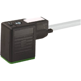 Connect. EV Forme B 10mm 24V LED+ATP; PVC 3x0,75 Gris 2m-Lire la description