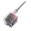 Connect. EV Forme BI 11mm 24V LED+ATP Câble PVC Gris 5m