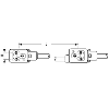 2xEV Forme BI 11mm 24V LED+ATP 0,2m Câble PUR 4x0,75 Noir 10m
