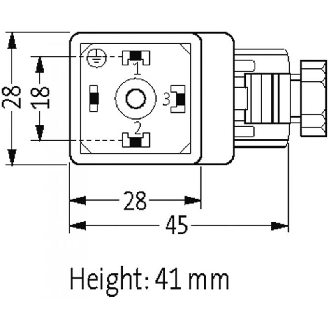 Connect. PR Forme A 18mm 24V LED M16x1.5-Lire la description