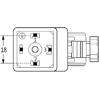 Connect. PR Forme A 18mm 24V LED M16x1.5-Lire la description