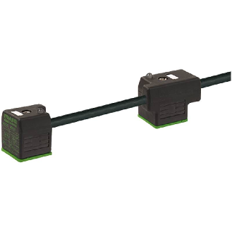2xEV Forme A 18mm 24V LED+ATP 0,15m Câble PUR 4x0,75 Noir Cpc 5m-Lire la description