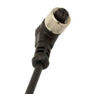 Connect.M12-F,5 poles-10m,PVC,90°-Lire la description