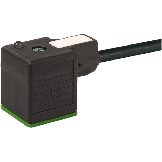 Connect. EV Forme A 18mm 230V LED+ATP; PUR 3x0,75 Noir Cpc 1,5m-Lire la description
