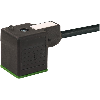 Connect. EV Forme A 18mm 230V LED+ATP; PUR 3x0,75 Noir Cpc 1,5m