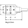 Connect. EV Forme A 18mm 230V LED+ATP; PUR 3x0,75 Noir Cpc 1,5m