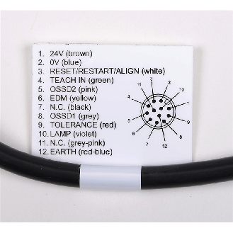 Connect. spécial/M12 Mâle Droit 12p; PVC 0,2m SG EXTENDED BLANK RX-Lire la description