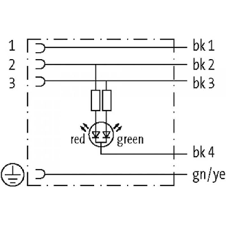Connect. Pressostat Forme A 18mm 24Vdc LED; PUR 5x0,75 Gris Cpc 20m-Lire la description