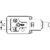 Connect. EV Forme B 10mm 24V LED; PUR 3x0,75 Noir Cpc 3m