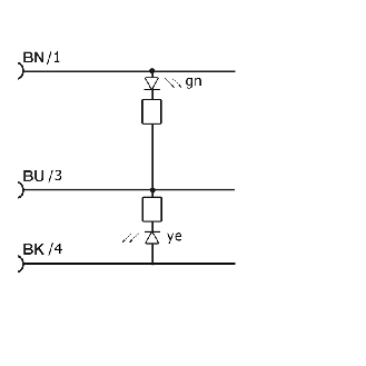 Connect.M12-F,3 poles-2m-LED,PVC,90°-Lire la description
