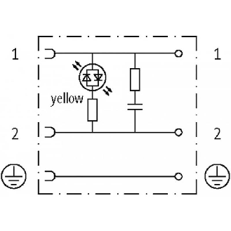 Connect. EV Forme A 18mm 24V LED+RC 2P+T M16x1.5-Lire la description