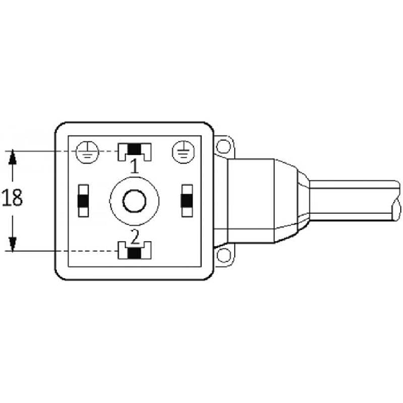 Connect. EV Forme A 18mm 230V LED+ATP; PUR/PVC 3x0,75 Noir Cpc 10m Connect. EV Forme A 18mm 230V LED+ATP; PUR/PVC 3x0,75 Noir Cpc 10m-Lire la description