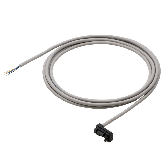 Connecteur dédié droit; Câble 8 fils Noir 10 m pour récepteur F3SG-SR-Lire la description