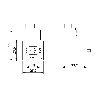 Connect. EV Forme A 18mm 110V LED+ATP M16-Lire la description