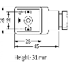 Connect. EV Forme A 18mm 24V LED+VDR 2P+T M16x1.5