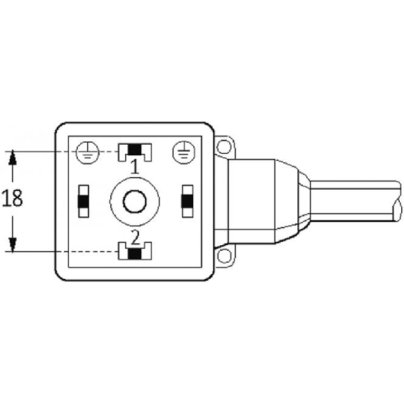Connect. EV Forme A 18mm 110V; PVC 3x0.75 Gris 5m-Lire la description