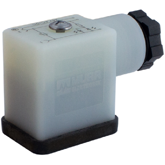 Connect. EV Forme BI 11mm 230V LED+VDR 2P+T M16x1.5-Lire la description