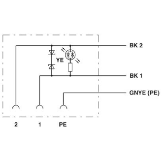 Connect. EV Forme B 10mm 24V LED+Z-DIODE; Câble PUR Gris/Noir 3m-Lire la description