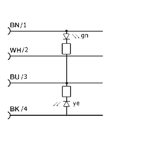 Connect.M12-F,4 poles-2m-LED,PVC,90°-Lire la description