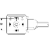 Connect. EV Forme A 18mm 0-230V; PVC 3x0,75 Noir 2m