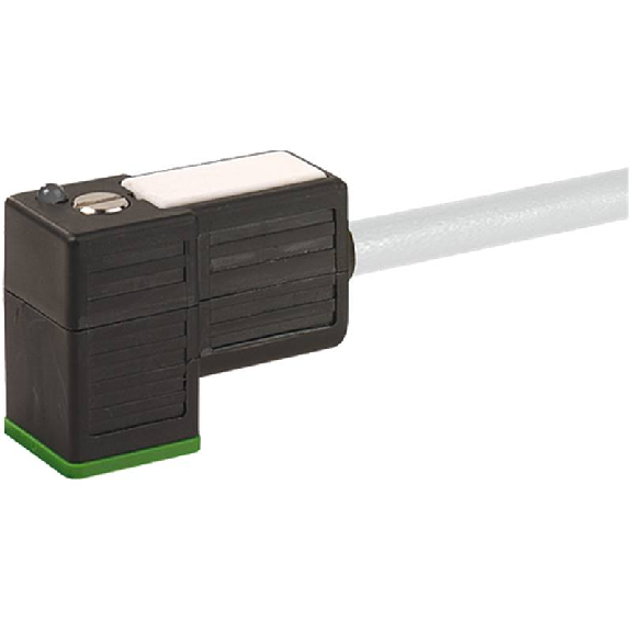 Connect. Forme C 8mm 24V LED+ATP; PUR 3x0.75 Gris 5m-Lire la description