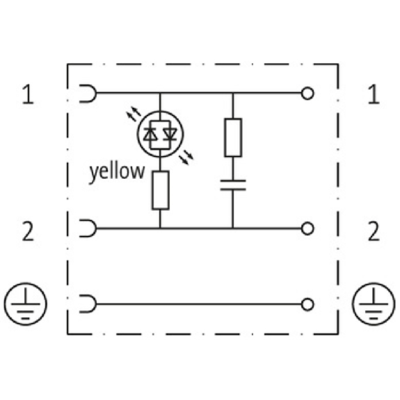 Connect. EV Forme BI 11mm 230V LED+RC M16x1.5-Lire la description