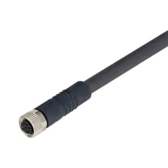 Connecteur femelle de câble pour D41D, droit, à vis M8, PUR, 5m Connecteur femelle de câble pour D41D, droit, à vis M8, PUR, 5m-Lire la description
