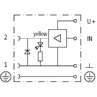 Connect. EV Forme A 18mm 12-30Vdc 2A LED+Amplificateur PG9-Lire la description