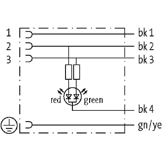 Connect. Pressostat Forme A 18mm 24Vdc LED; PUR 5x0,75 Noir Cpc 10m-Lire la description