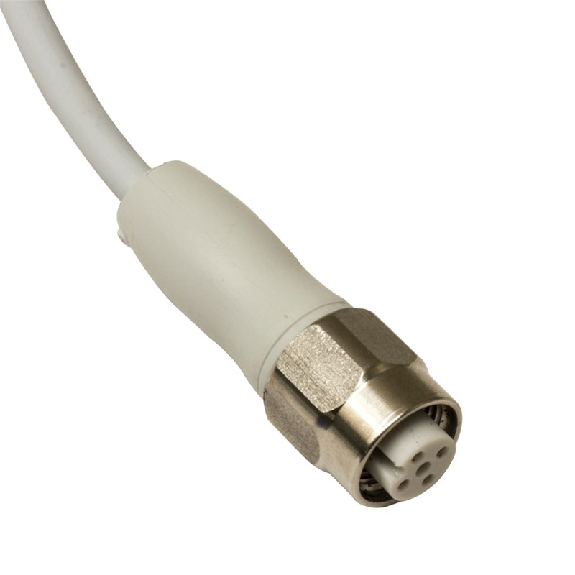 Connect.M12-F,4 poles-5m,PP/EPDM,Axial-Lire la description