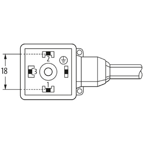 Connect. EV Forme A 18mm 0-230V; PVC 4x0,75 Noir 5m-Lire la description