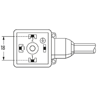 Connect. EV Forme A 18mm 0-230V; PVC 4x0,75 Noir 5m-Lire la description