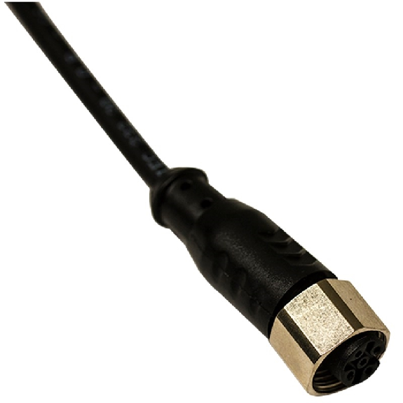 Connect.M12-F,3 poles-5m,PVC,Axial-Lire la description