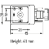 Connect. EV Forme A 18mm 110V LED+VDR 2P+T M16x1,5