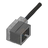 Connect. EV Forme B 10mm 24V LED+ATP Câble PUR 5m