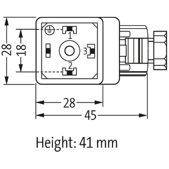 Connect. PR Forme A 18mm 0-230V LED PG9-Lire la description