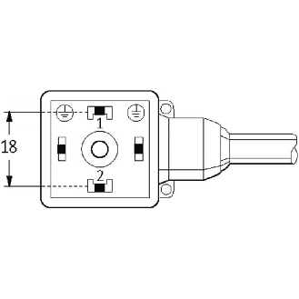 Connect. EV Forme A 18mm 0-230V; PVC 3x0,75 Gris 1,5m-Lire la description