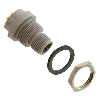 Connecteur encastrable M12 (mâle), 4 pôles, codé A, corps métallique