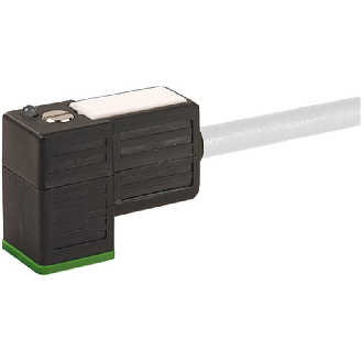 Connect. Forme C 8mm 24V LED+ATP; PUR 3x0.75 Gris 2m-Lire la description
