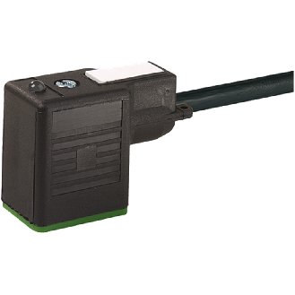 Connect. EV Forme A 18mm LED+ATP; Câble PVC 3x0,75 Noir 5m-Lire la description
